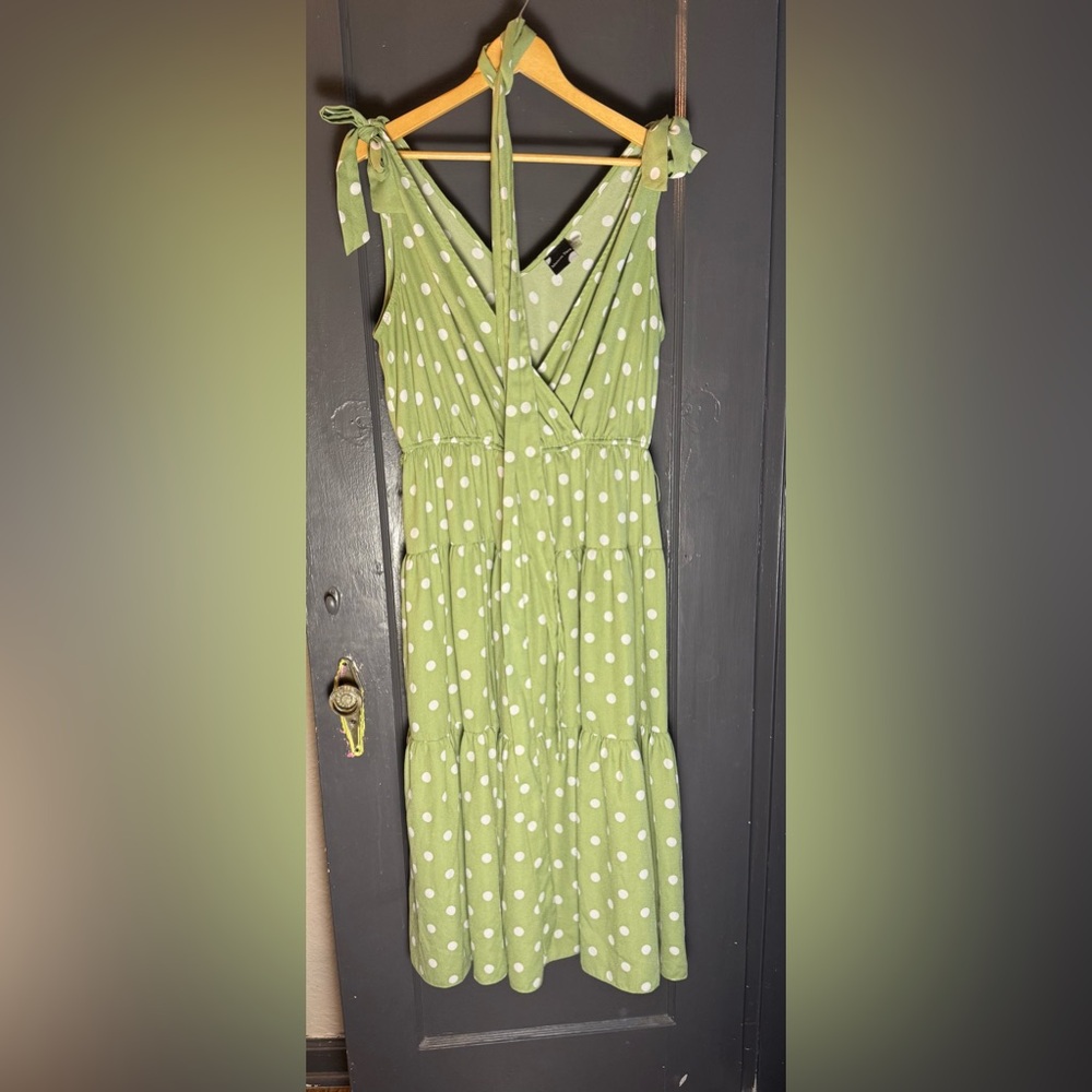Maison Tara Polkadot Summer Dress Midi